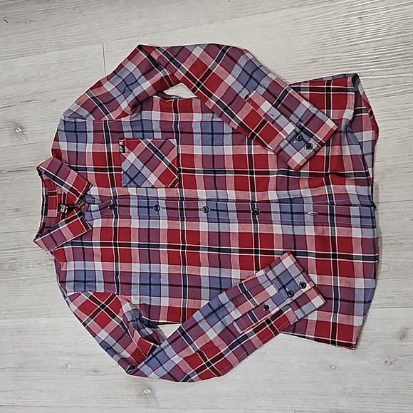 FOX Flannel Women's Long Sleeve Small Button Down - Picture 1 of 4